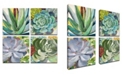 Ready2HangArt 'Botanical Bliss' 4 Piece Floral Canvas Wall Art Set, 24x24"